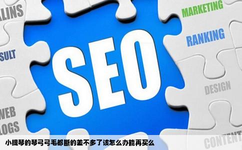 小提琴的琴弓弓毛都断的差不多了该怎么办能再买么