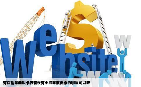 有首钢琴曲叫卡农有没有小提琴演奏版的哪里可以听