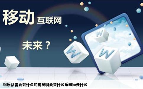 组乐队需要会什么的成员啊要会什么乐器擅长什么